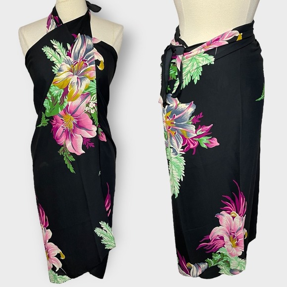 NWT WALTER BAKER Paradise Sarong in Grand Magnolia, One Size - Picture 1 of 11